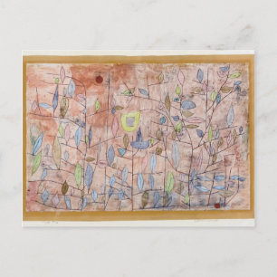 Cartão Postal Paul Klee - Folhagem esparsa