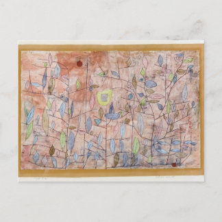 Cartão Postal Paul Klee - Folhagem esparsa