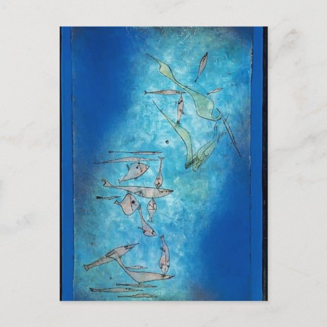 Cartão Postal Paul Klee- Imagem de Peixe (Frente)