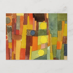 Cartão Postal Paul Klee No Estilo De Kairouan Arte De Aquarela
