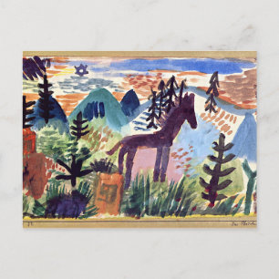 Cartão Postal Paul Klee - O Cavalo