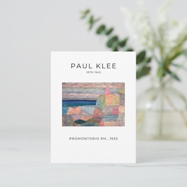 Cartão Postal Paul Klee, Promontorio Ph. - Arte Abstrato moderna (Em pé/Frente)