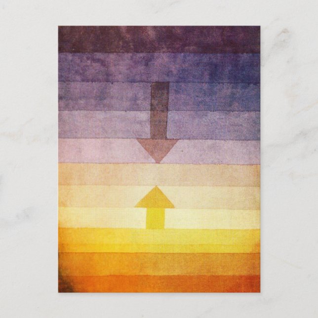 Cartão Postal Paul Klee Separation no Cartaz da Noite (Frente)