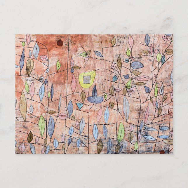 Cartão Postal Paul Klee - Sparse Foliage (Frente)