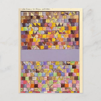 Cartão Postal Paul Klee: Uma vez Emergente da Cinza da Noite