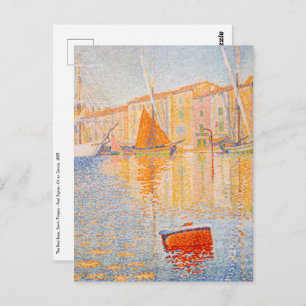 Cartão Postal Paul Signac - A Boia Vermelha, Santo-Tropez