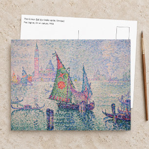 Cartão Postal Paul Signac - A Vela Verde