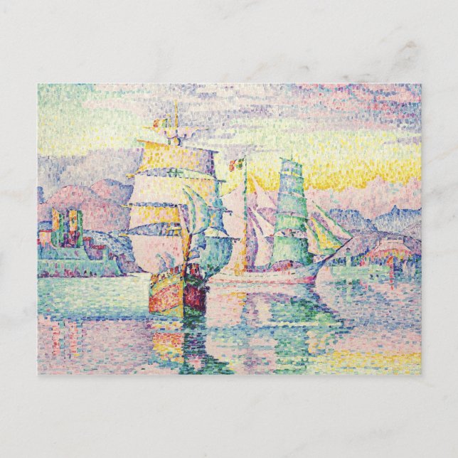 Cartão Postal Paul Signac - Antibes, as Brigantinas (Frente)