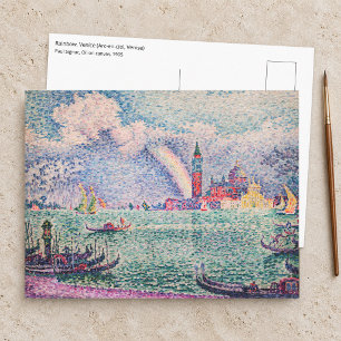 Cartão Postal Paul Signac - Arco-íris, Veneza