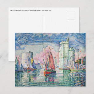 Cartão Postal Paul Signac - Entrada do Porto de La Rochelle