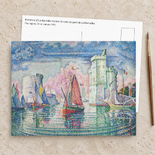 Cartão Postal Paul Signac - Entrada do Porto de La Rochelle