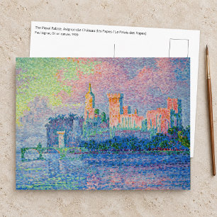 Cartão Postal Paul Signac - O Palácio Papal, Avinhão