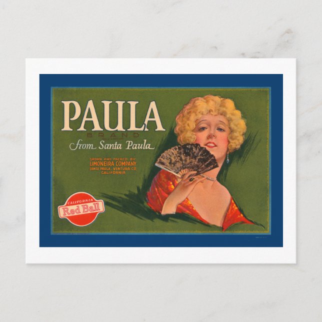 Cartão Postal Paula Marca de Paula, Papais noeis (Frente)
