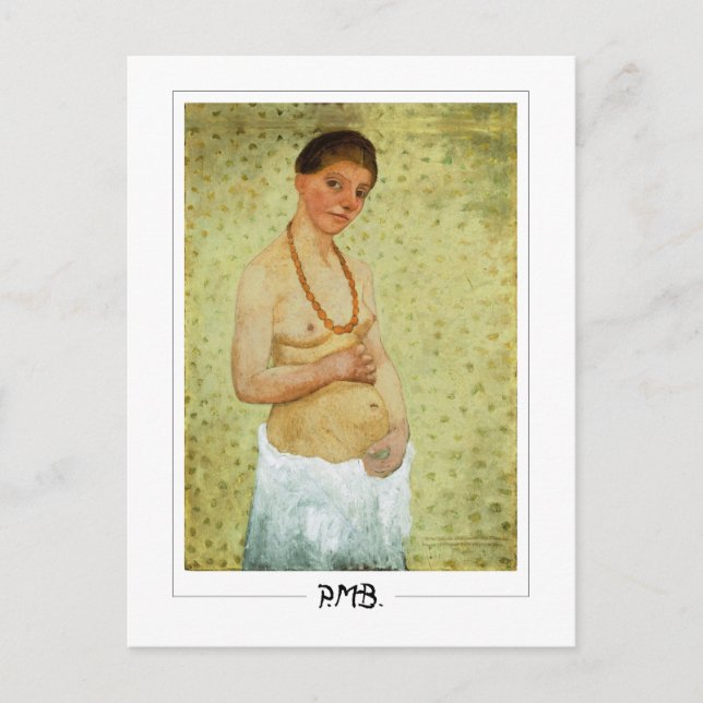 Cartão Postal Paula Modersohn-Becker #1 - Arte fina (Frente)
