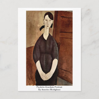 Cartão Postal Paulette Jourdain-Retrait Por Amedeo Modigliani