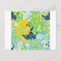 pavão floral