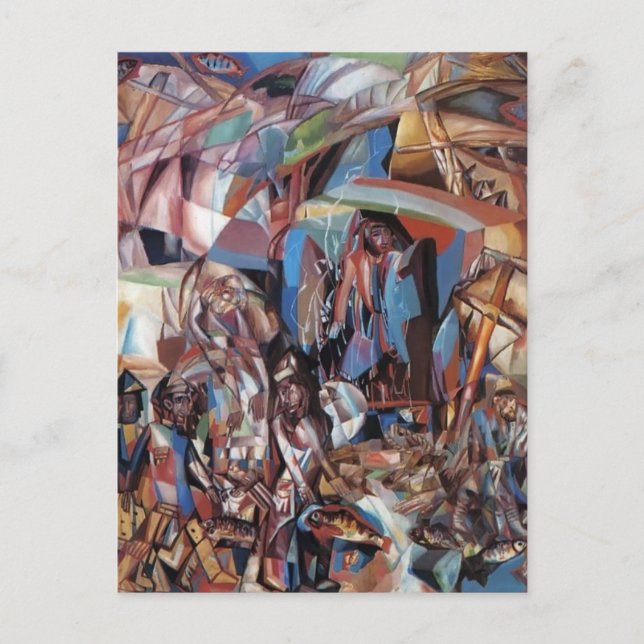 Cartão Postal Pavel Filonov - Artesanato (Frente)