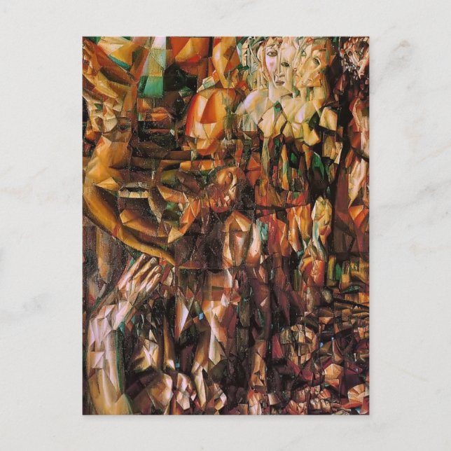 Cartão Postal Pavel Filonov: Um Casal (Frente)