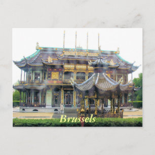 Cartão Postal Pavilhão Chinês de Bruxelas