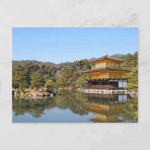 Cartão Postal Pavilhão de ouros, Quioto, Japão