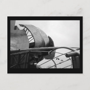 Cartão Postal pavilhão de pritzker: inverno (b&w)