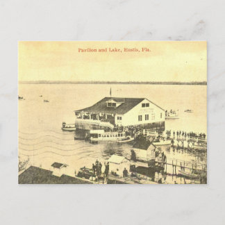 Cartão Postal Pavilhão do lago Eustis, Plorida, 1908