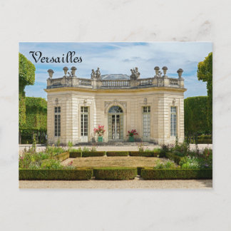 Cartão Postal Pavilhão francês e Jardim francês em Versalhes