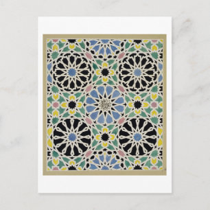 Cartão Postal Pavimento de mosaico no Alhambra, 'do Arabian