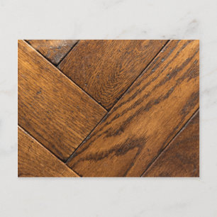 Cartão Postal Pavimento do Parquet de Madeira castanha
