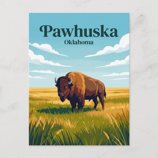 Cartão Postal Pawhuska Oklahoma (Frente)