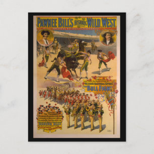 Cartão Postal Pawnee Bill's Historic Wild West Poster