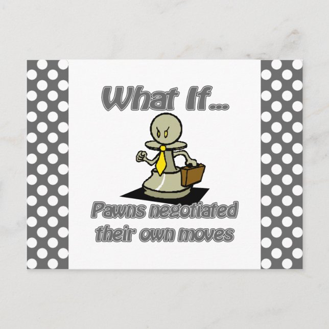 Cartão Postal Pawns (Frente)