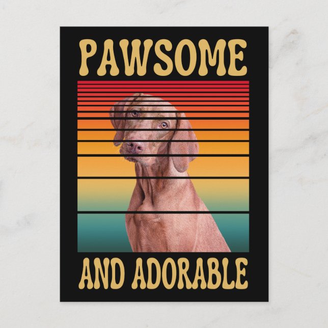 CARTÃO POSTAL PAWSOME E ADORÁVEL  (Frente)