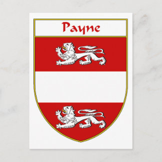 Cartão Postal Payne Casaco de Armas/Proteção Familiar