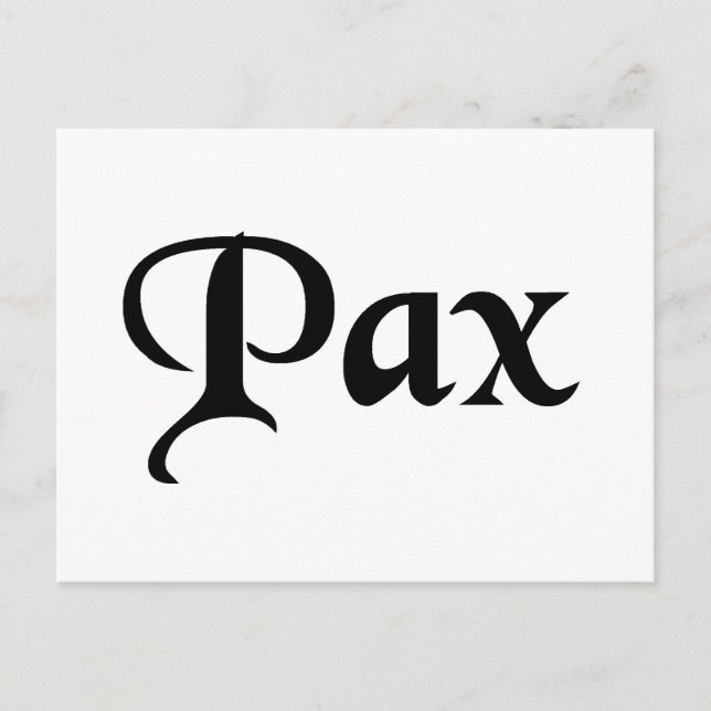 Cartão Postal Paz (Frente)