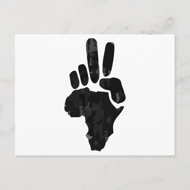 Cartão Postal Paz Africana (Frente)