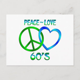 Cartão Postal Paz - Amor 60
