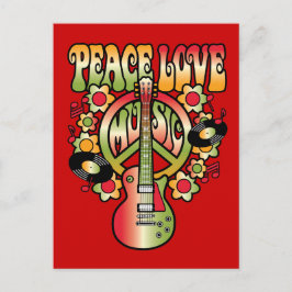 Cartão Postal Paz, Amor e Música