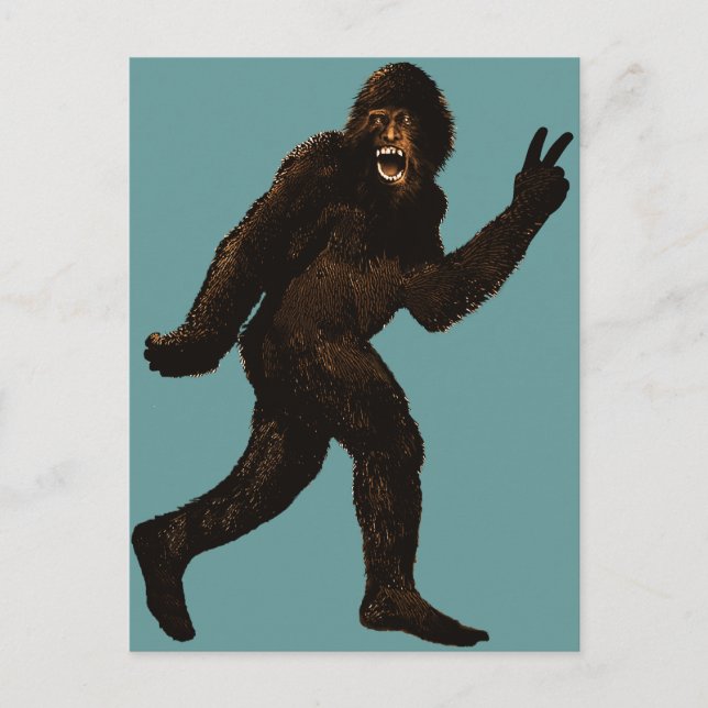Cartão Postal Paz Bigfoot (Frente)