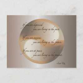 Cartão Postal Paz de Lao Tzu