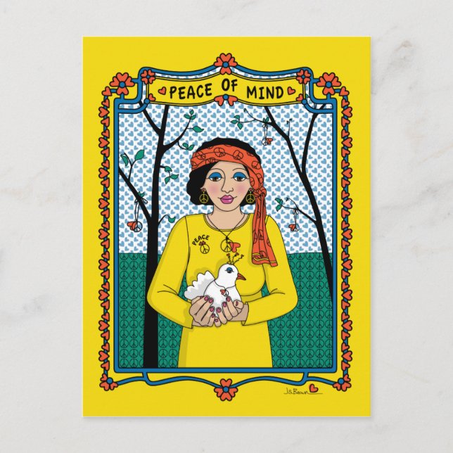 Cartão Postal Paz de Mind_B_ Postcard (Frente)