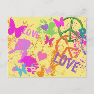 CARTÃO POSTAL PAZ E AMOR