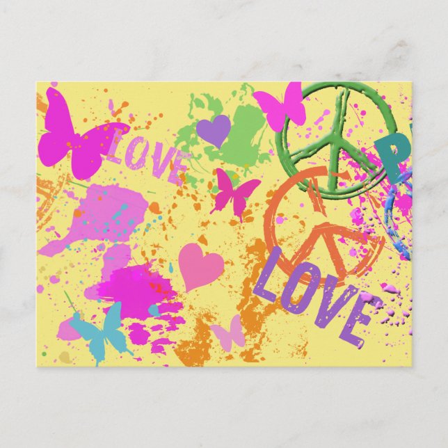 CARTÃO POSTAL PAZ E AMOR (Frente)