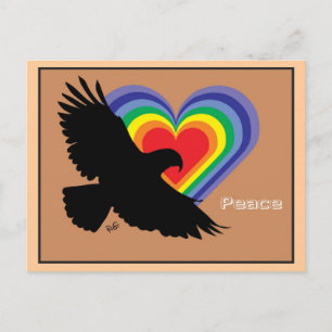Cartão Postal Paz e Liberdade para todos