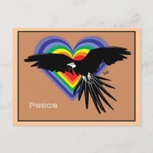 Cartão Postal Paz e Liberdade para todos
