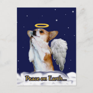 Cartão Postal Paz em Earth Dott Angel