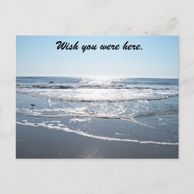 Cartão Postal Paz, gostaria que estivesse aqui. (Frente)