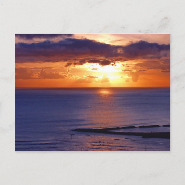 Cartão Postal Paz havaiana (Frente)