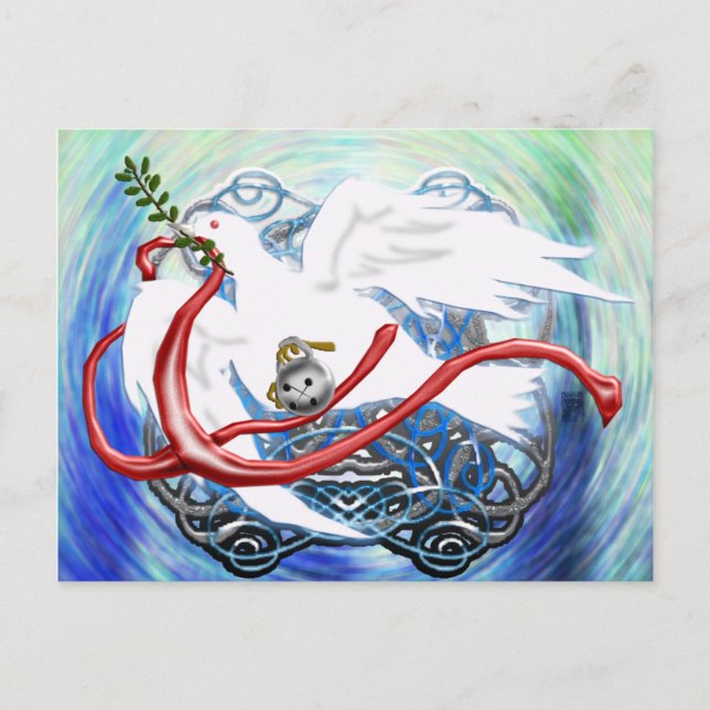 Cartão Postal paz na terra (Frente)