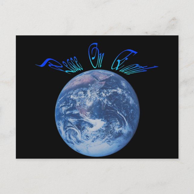 Cartão Postal Paz na Terra (Frente)